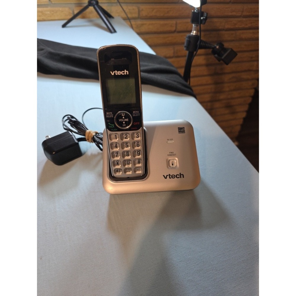 VTech CS6419 DECT 6.0 Cordless Phone Silver Black Handset with Charging Base